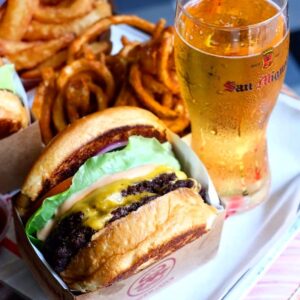 Burger Joys - burger with beer
